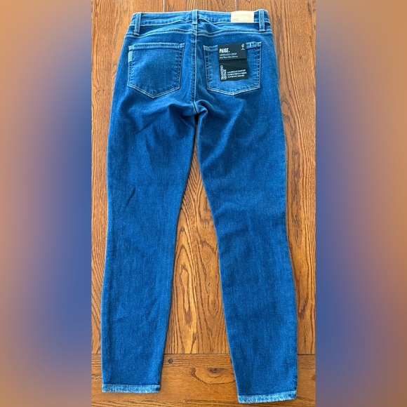 🆕 PAIGE Verdugo Crop Women’s Jeans Hydrangea Dest w/ Heirloom Hem Size 27 - Picture 3 of 11